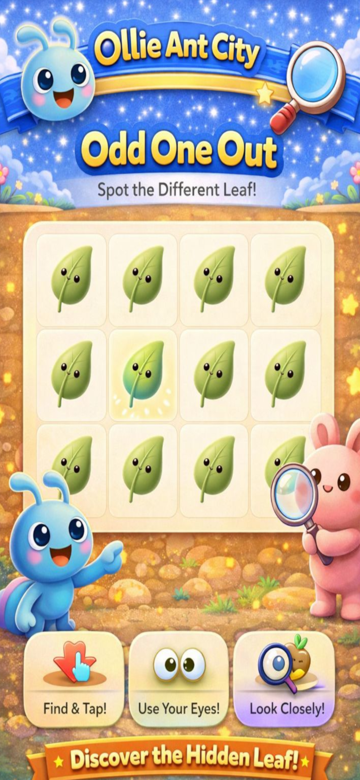 Ollie Ant City screenshot - odd one out